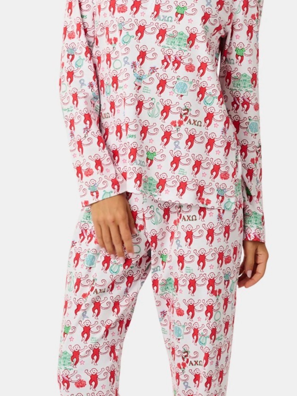Roller Rabbit Alpha Chi Omega Pajamas XS